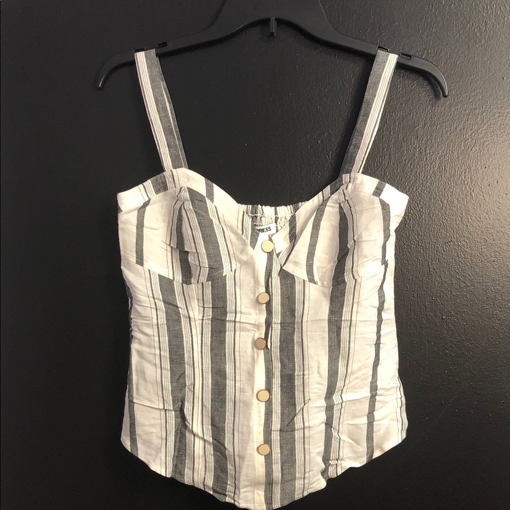 EXPRESS 🔥 Striped Linen Two-Piece Skirt Set - Picture 5 of 8
